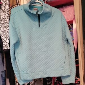 Joe Fresh Teal Quilted Pullover